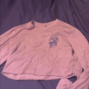 Long sleeve crop top